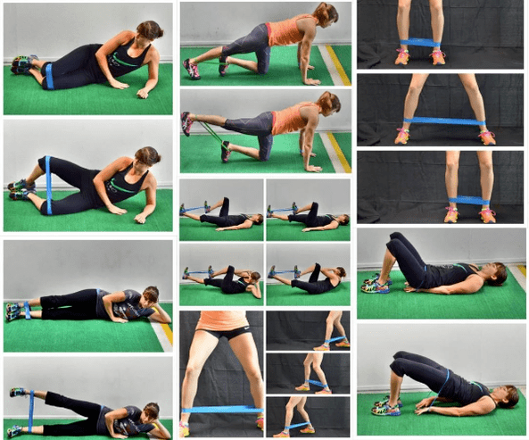 Une série d'exercices pour les exercices matinaux avec un groupe de fitness. 