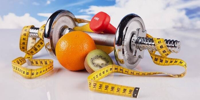 fruits et équipement de perte de poids
